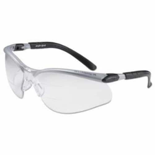 Buy BX DUAL READER SAFETY EYEWEAR, +2.5 DIOPTER POLYCARBON ANTI-FOG LENSES, SILVER/BLACK FRAME now and SAVE!