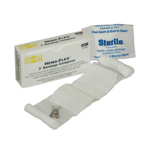 BUY BANDAGE COMPRESS, 2 IN X 4 YD, GAUZE, 4/BOX now and SAVE!