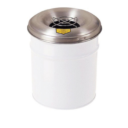 6 Gallon White Smoker Receptacle 26626W