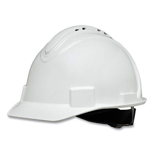 Buy SHORT BRIM HARD HAT, 4-POINT RATCHET SUSPENSION, VENTED, WHITE now and SAVE!