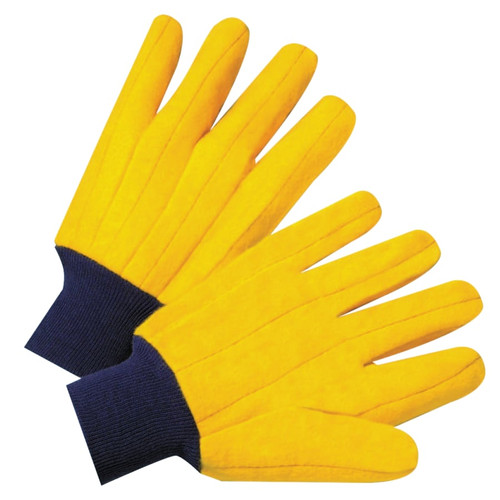 BUY KNIT WRIST FULL YELLOW CHORE GLOVE-100% COTTON S now and SAVE!