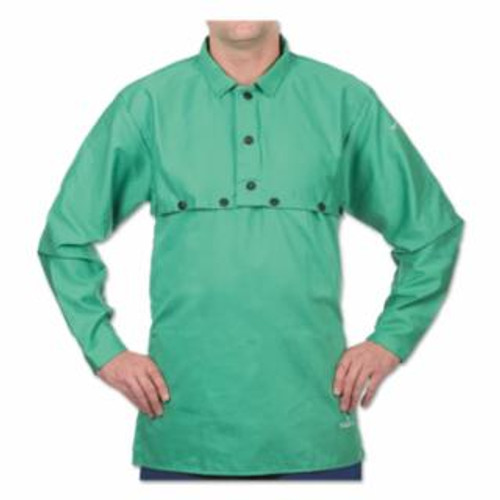 Buy FR COTTON SATEEN CAPE SLEEVES, SNAPS, MEDIUM, VISUAL GREEN now and SAVE!