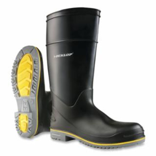 Buy POLYFLEX 3 RUBBER BOOTS, STEEL TOE, MEN'S 10, 16 IN BOOT, POLYBLEND/PVC, BLACK/GRAY/YELLOW now and SAVE!