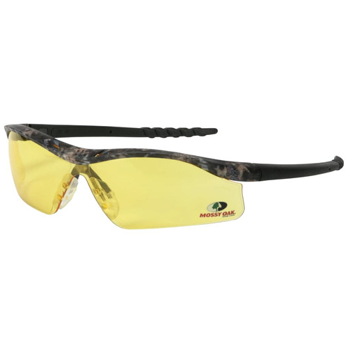BUY MOSSY OAK DALLAS SAFETY GLASSES, AMBER LENS, POLYCARBONATE, MOSSY OAK FRAME now and SAVE!