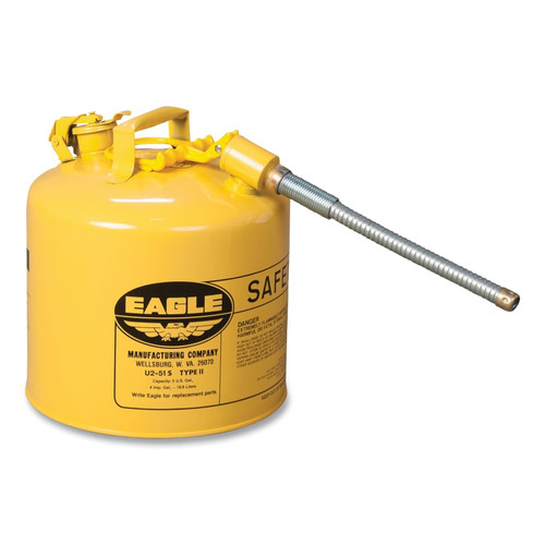 Buy TYPE LL SAFETY CAN, 5 GAL, YELLOW, FLEX HOSE now and SAVE!