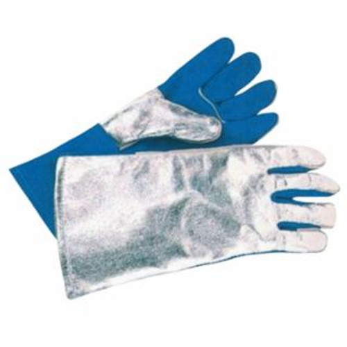 Buy SPLIT COWHIDE FRONT WELDING GLOVES, ALUMINIZED BACK, LARGE, BLUE FRONT now and SAVE!