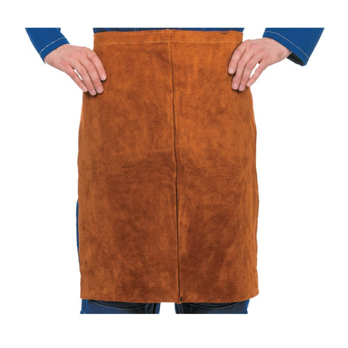 Buy PREMIUM SIDE SPLIT COWHIDE LEATHER WAIST APRON, 24 IN X 24 IN, LAVA BROWN now and SAVE!