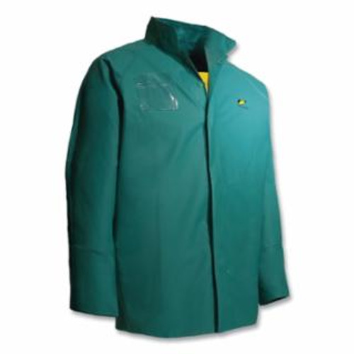 Buy CHEMTEX JACKET WITH HOOD SNAPS, X-LARGE, PVC, GREEN now and SAVE!