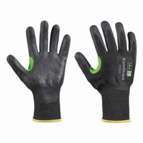 Buy CORESHIELD A4/D COATED CUT RESISTANT GLOVES, 8/M, HPPE/BASALT, NITRILE MICRO-FOAM, 13 GA, BLACK now and SAVE!