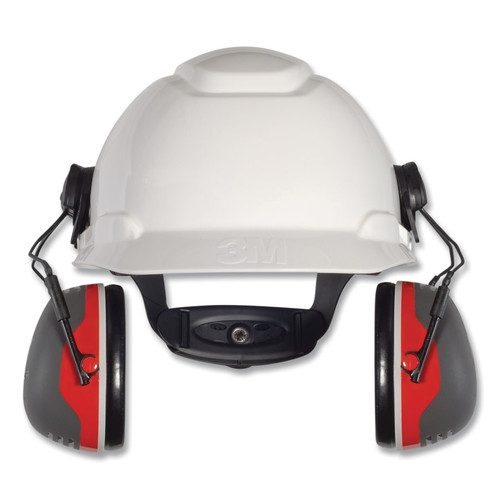 Buy PELTOR X3 EARMUFFS, HARD HAT ATTACHED, NRR 25 DB, BLACK/RED now and SAVE!