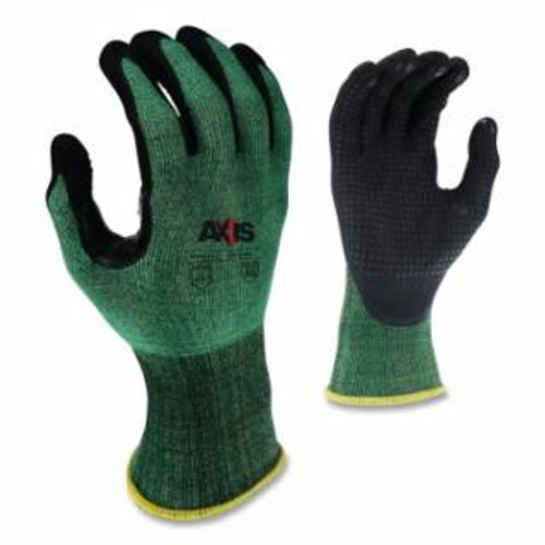 Buy AXIS RWG538 CUT PROTECTION LEVEL A2 FOAM NITRILE COATED GLOVES WITH DOTTED PALM, 2X-LARGE, GREEN/BLACK now and SAVE!