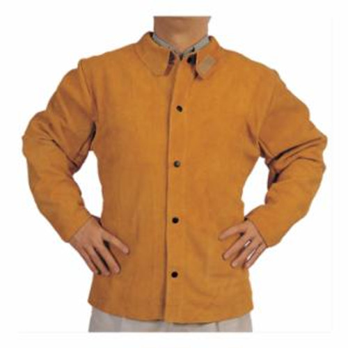 Buy SPLIT COWHIDE LEATHER WELDING JACKET, 3X-LARGE, GOLDEN BROWN now and SAVE!