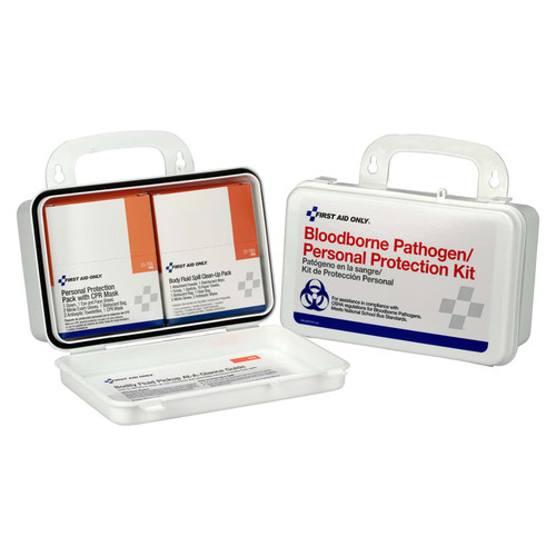 Buy BLOODBORNE PATHOGEN KIT WITH CPR, WEATHERPROOF PLASTIC, WALL MOUNT now and SAVE!