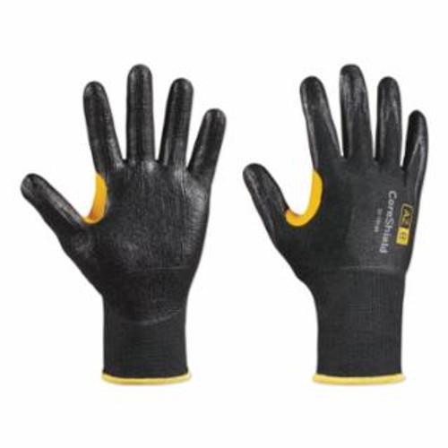 Buy CORESHIELD A2/B COATED CUT RESISTANT GLOVES, 10/XL, HPPE BLACK LINER, SMOOTH NITRILE BLACK COATING, 13 GA now and SAVE!