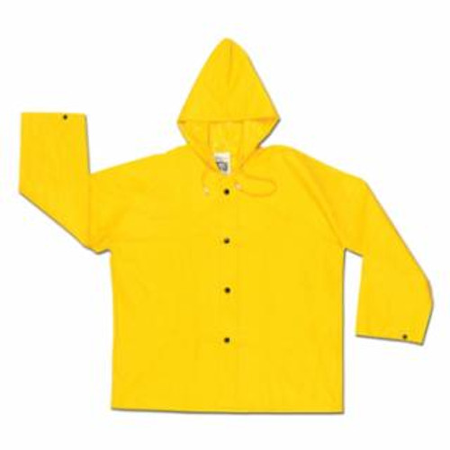 Buy 388JH DOMINATOR HOODED RAIN JACKET, 0.42 MM, PVC/HI-TENSILE POLY/PVC, GREEN, 2X-LARGE now and SAVE!