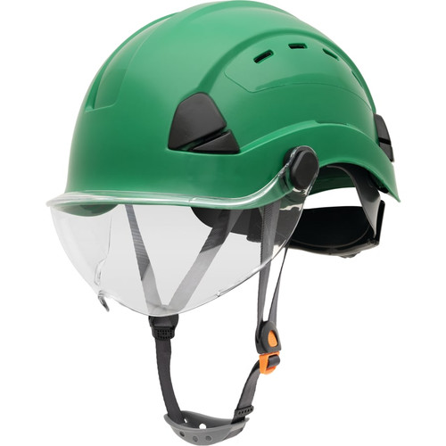 Buy SAFETY HELMET, 6-POINT RATCHET SUSPENSION, VENTED, GREEN now and SAVE!