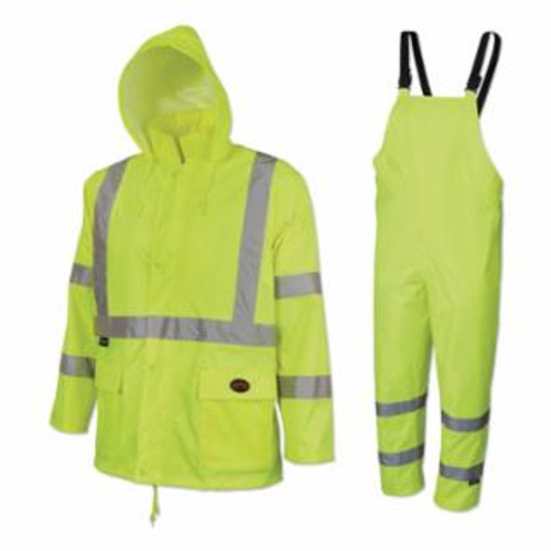 Buy 5618U/5619U 2-PIECE HV 150D OXFORD POLY/PVC WATERPROOF SUIT, LARGE, Y/G now and SAVE!