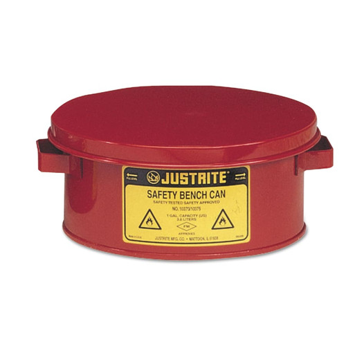Buy BENCH CANS, HAZARDOUS LIQUID CLEANING CAN, 1 GAL, RED now and SAVE!