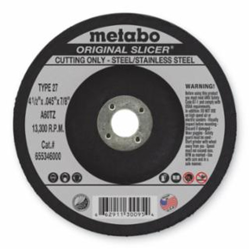 Buy ORIGINAL SLICER CUTTING WHEEL, 4-1/2 IN DIA, 0.045 IN THICK, 7/8 IN ARBOR, 60 GRIT, AO now and SAVE!