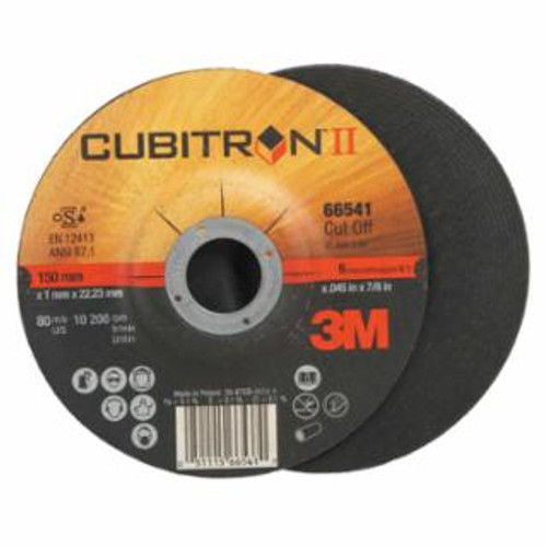 Buy CUBITRON II CUT-OFF WHEEL, 6 IN DIA, 0.045 IN THICK, 36 GRIT, 10200 RPM now and SAVE!