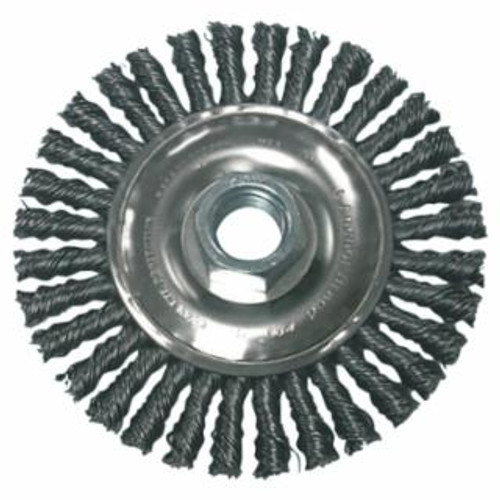 Buy STRINGER BEAD WHEEL BRUSH, 7 IN D X 3/6 IN W, 0.02 IN, CARBON STEEL now and SAVE!