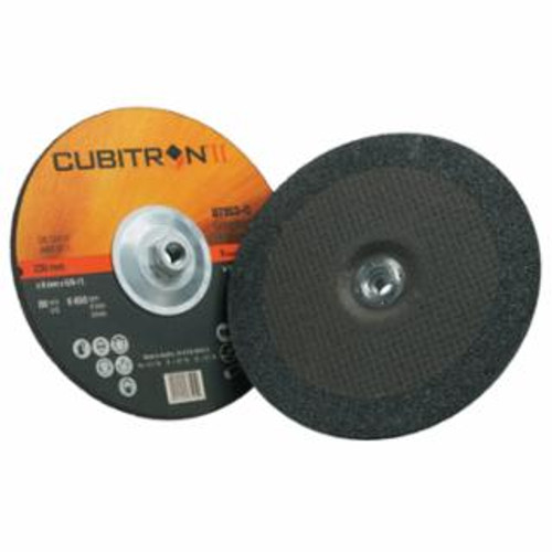 Buy CUBITRON II DEPRESSED CENTER GRINDING WHEEL, 9 IN, 1/4 IN THICK, 5/8 IN -11 ARBOR, 36 GRIT now and SAVE!