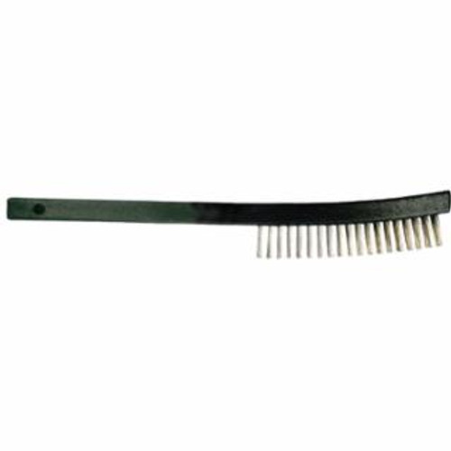 Buy CURVED HANDLE SCRATCH BRUSHES, 13-3/4 IN L, 3 X 19 ROWS, SS WIRE, PLASTIC HANDLE now and SAVE!