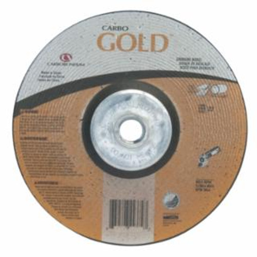 Buy GOLD AO DEPRESSED CENTER WHEEL, 9 IN DIA, 1/4 IN THICK, 5/8 IN ARBOR, 24 GRIT now and SAVE!