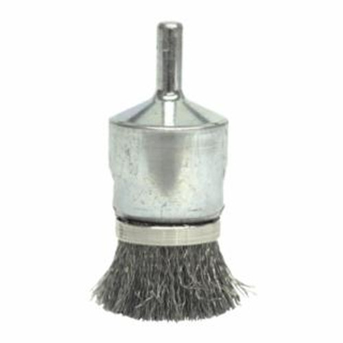 Buy BANDED CRIMPED WIRE END BRUSH, STAINLESS STEEL, 1 IN X 0.0104 IN, 10,000 RPM now and SAVE!