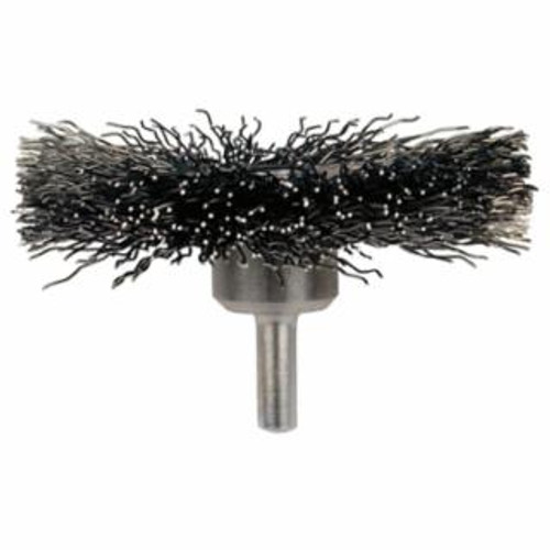 Buy MOUNTED CRIMPED WHEEL BRUSHES, CARBON STEEL, 20,000 RPM, 3" X 0.014 now and SAVE!