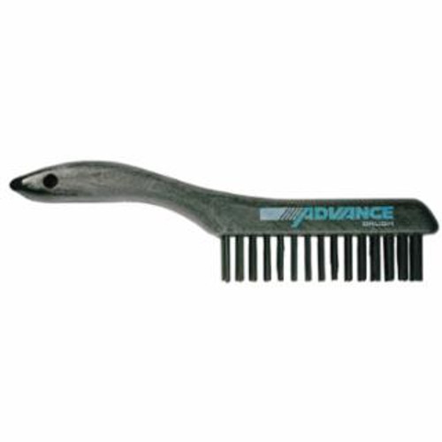Buy SHOE HANDLE SCRATCH BRUSHES, 10 1/4", 4X16 ROWS, CARBON STL WIRE, PLASTIC HANDLE now and SAVE!