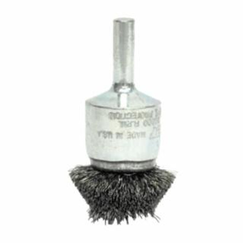 Buy STEM-MOUNTED CIRCULAR FLARED END BRUSH, STEEL, 25,000 RPM, 2 IN now and SAVE!