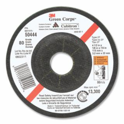 Buy GREEN CORPS FLEXIBLE GRINDING WHEEL, 7" DIA, 7/8 ARBOR,  1/8" THICK, 36 GRIT now and SAVE!