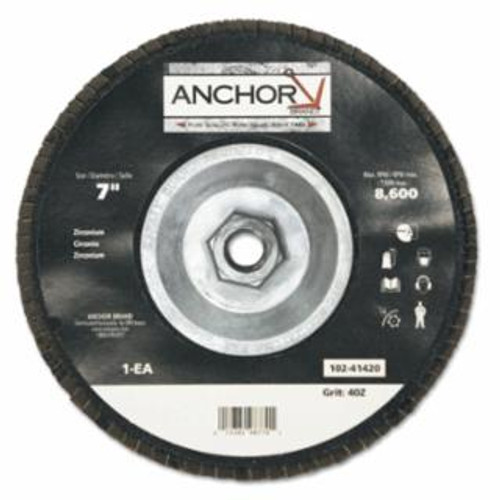 Buy ABRASIVE FLAP DISCS, 7 IN, 40 GRIT, 8,600 RPM now and SAVE!