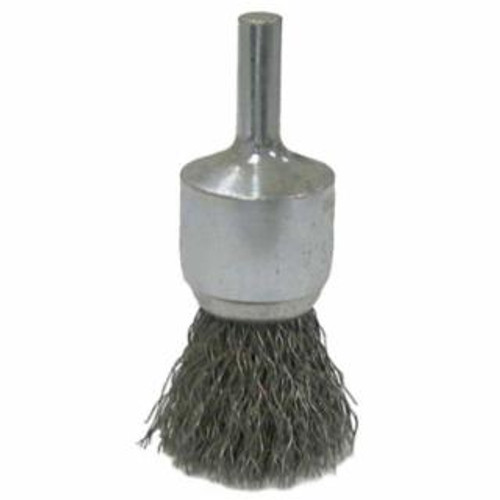 Buy VORTEC PRO STEM MOUNTED CRIMPED WIRE END BRUSHES, 22000 RPM, 3/4 IN X 0.0104 IN now and SAVE!