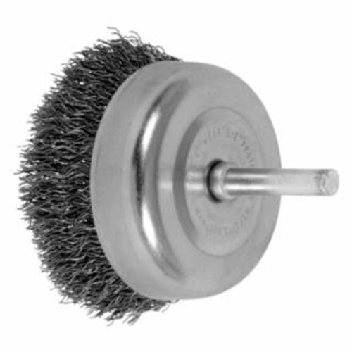 Buy STEM MOUNTED CUP BRUSHES, 2 1/2 IN DIA., 0.012 IN, CARBON STEEL WIRE now and SAVE!