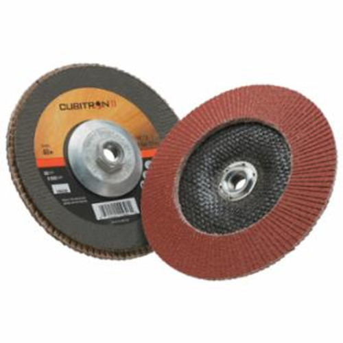 Buy CUBITRON II FLAP DISC 967A, 7 IN DIA, 40 GRIT, 5/8 IN-11 ARBOR, 8,600 RPM, TYPE 29 now and SAVE!