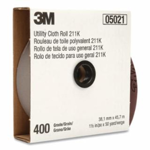 Buy 211K UTILITY CLOTH ROLLS, 1 IN, 50 YD, 400 GRIT now and SAVE!