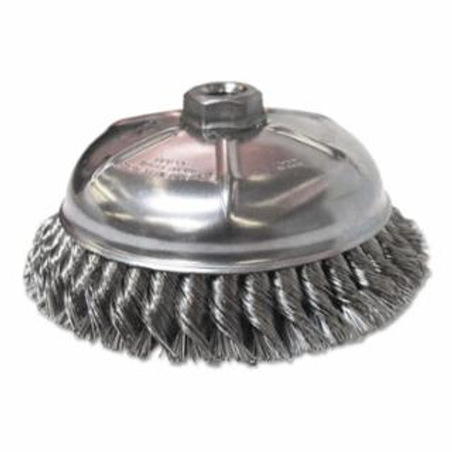Buy HEAVY-DUTY KNOT-STYLE CUP BRUSHES, 6 IN DIA., 0.023 IN STAINLESS STEEL WIRE now and SAVE!