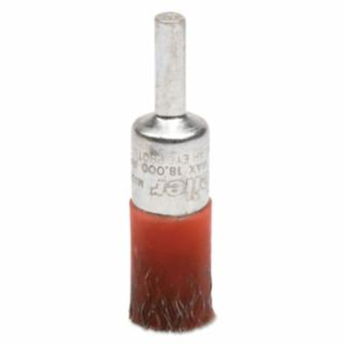 Buy POLYFLEX HEAVY DUTY CRIMPED WIRE HOLLOW END BRUSH, STEEL, 1/2 IN X 0.0104 IN, 18,000 RPM now and SAVE!