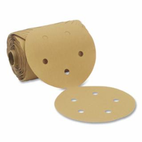 Buy STIKIT GOLD PAPER DISC ROLL 216U, ALUMINUM OXIDE, 5 IN DIA X NH, 5 HOLES, P100 GRIT, DIE 500FH, 125 DISC/RL now and SAVE!