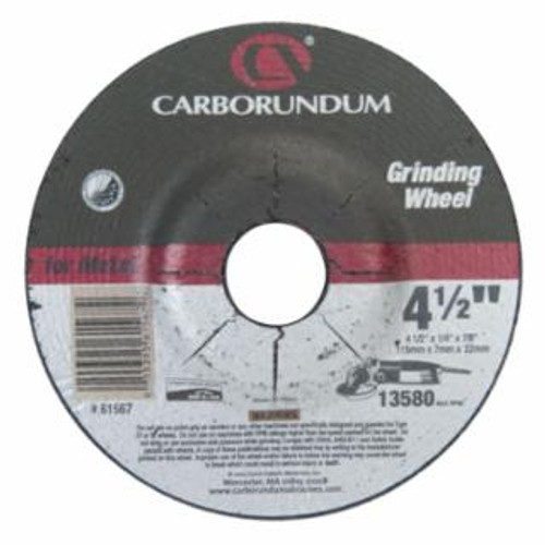 Buy DEPRESSED CENTER WHEEL, 4 1/2 IN DIA, 1/4 IN THICK, HARDNESS GRADE Q now and SAVE!