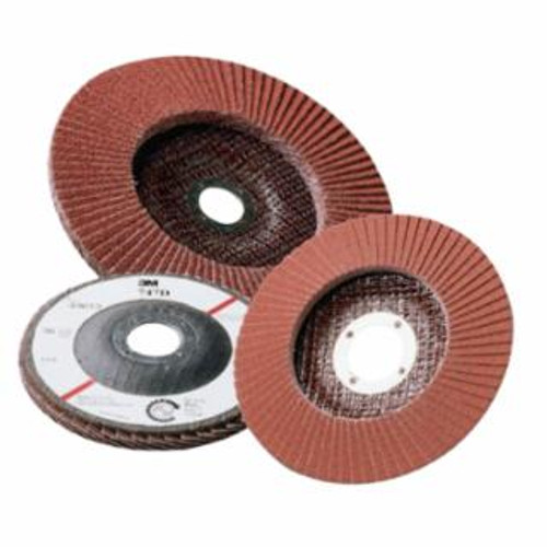 Buy ABRASIVE FLAP DISCS 747D, 4 1/2 IN, P120 GRIT, 7/8 IN ARBOR, 13,300 RPM now and SAVE!