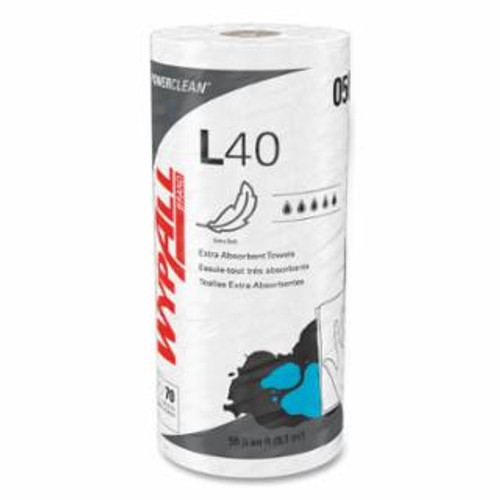 Buy L40 TOWEL, WHITE, 11 IN W X 10.4 IN L, ROLL, 1 PLY, 70 SHEETS/RL, 1,680 SHEETS TOTAL now and SAVE!