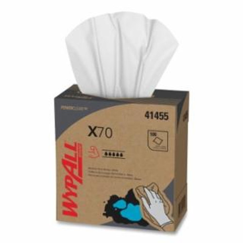 Buy WYPALL X70 CLOTHS, WHITE, 8.34 IN W X 16.8 IN L, 100 SHEETS/UNIT, BOX, 10 BX/CA now and SAVE!