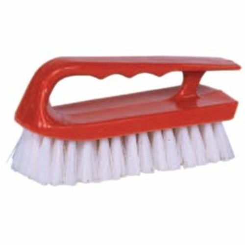 Buy HAND SCRUB BRUSH, 6 IN PLASTIC BLOCK, 1 1/8 IN TRIM L, WHITE POLYPROPYLENE FILL now and SAVE!