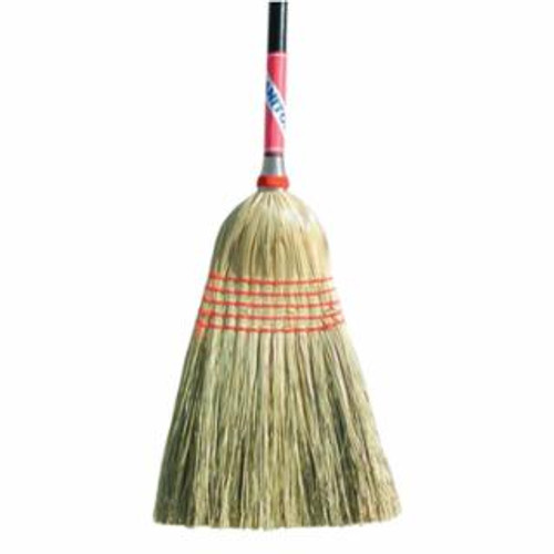 Buy JANITOR CORN BROOM, 56-1/2 IN OVERALL L, BLACK LACQUERED HANDLE now and SAVE!