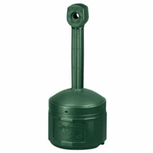 Buy SMOKERS CEASE-FIRE CIGARETTE BUTT RECEPTACLE, 16 QT, 16-1/2 IN DIA, 38-1/2 IN H, POLYETHYLENE, FOREST GREEN now and SAVE!