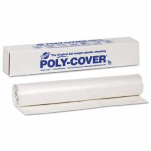 Buy POLY-COVER PLASTIC SHEETING, 4 MIL, 20 FT W X 100 FT L, CLEAR now and SAVE!