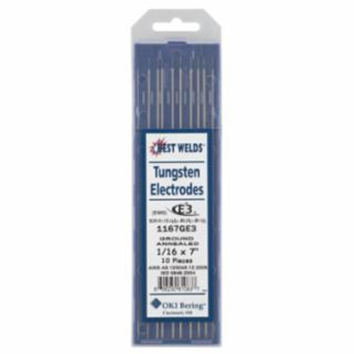 Buy TUNGSTEN ELECTRODE, E3, 7 IN, SIZE 1/16 now and SAVE!